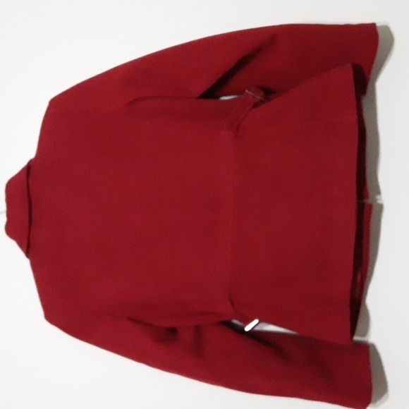 B Moss women coat  M Full Zip  wool event casual Comfy Red Luxury - Picture 5 of 9